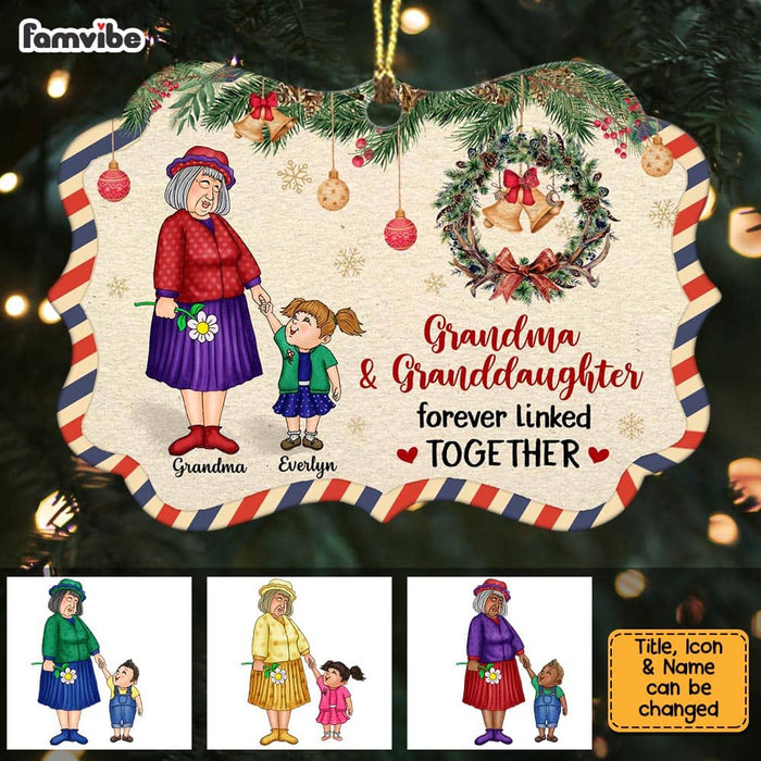 Personalized  Grandma And Granddaughter Benelux Ornament NB161 36O58 1