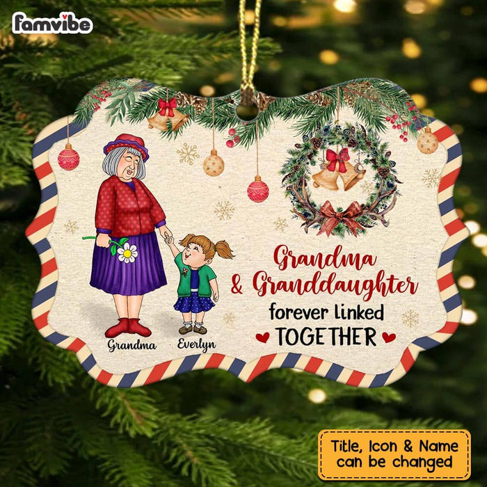 Personalized  Grandma And Granddaughter Benelux Ornament NB161 36O58 1