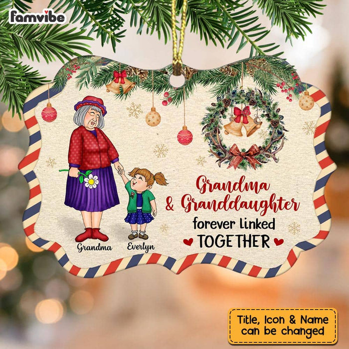 Personalized  Grandma And Granddaughter Benelux Ornament NB161 36O58 1