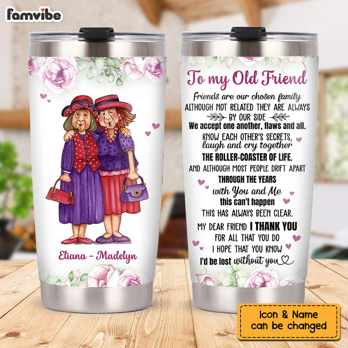 Personalized To My Old Friend Steel Tumbler NB191 23O58 1