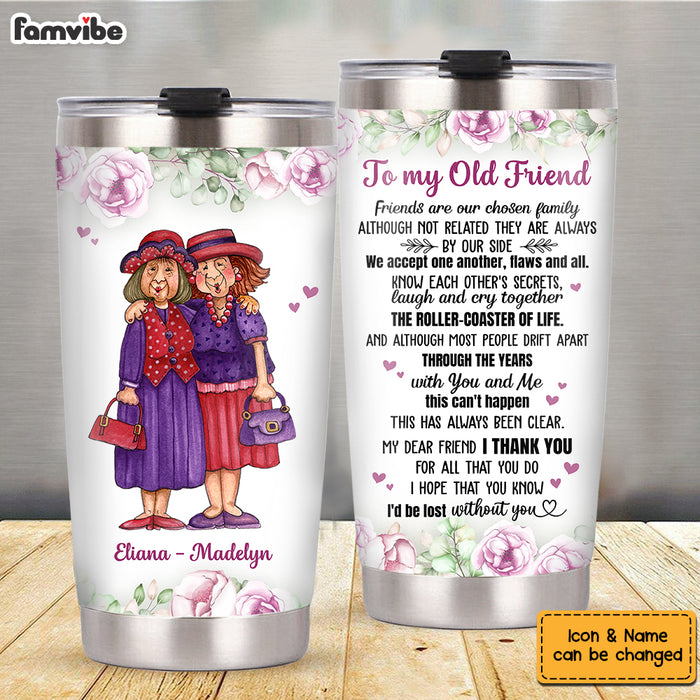 Personalized To My Old Friend Steel Tumbler NB191 23O58 1
