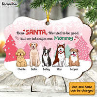Personalized Dog Christmas Santa I Take After Mommy Benelux Ornament NB161 30O28 thumb 1
