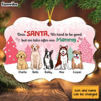 Personalized Dog Christmas Santa I Take After Mommy Benelux Ornament NB161 30O28 thumb 1