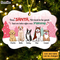 Personalized Dog Christmas Santa I Take After Mommy Benelux Ornament NB161 30O28 thumb 1