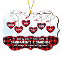 Personalized Grandparents And Grandkids Heart Benelux Ornament NB151 30O47 thumb 1