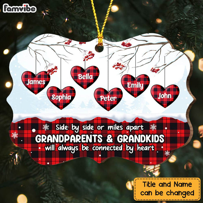 Personalized Grandparents And Grandkids Heart Benelux Ornament NB151 30O47 1