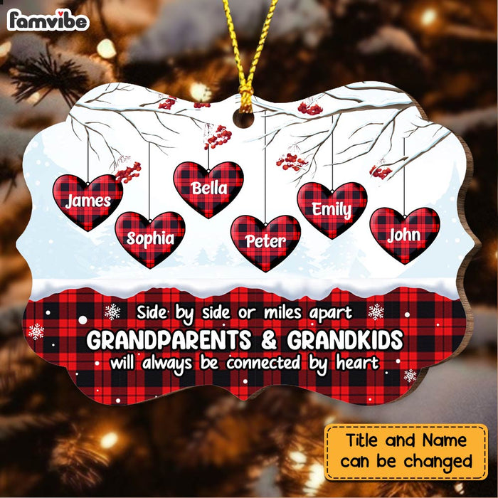 Personalized Grandparents And Grandkids Heart Benelux Ornament NB151 30O47 1