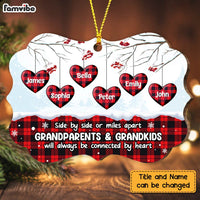Personalized Grandparents And Grandkids Heart Benelux Ornament NB151 30O47 thumb 1