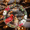 Personalized I Have Two Angels Mom Dad Memorial Cardinals Circle Ornament NB154 58O28 1