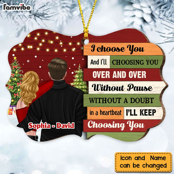 Personalized Couple Christmas I Choose You Benelux Ornament NB171 30O47 1