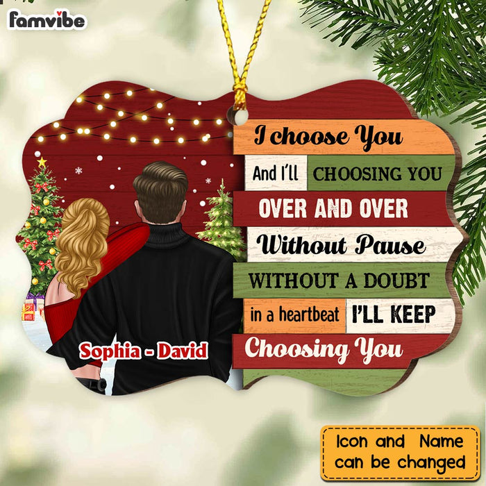 Personalized Couple Christmas I Choose You Benelux Ornament NB171 30O47 1