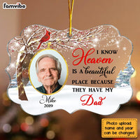 Personalized Cardinal Memo I Know Heaven Is Beautiful Benelux Ornament NB173 30O28 thumb 1