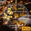 Personalized My Mind Still Talk To You Circle Ornament NB184 36O53 1