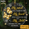 Personalized My Mind Still Talk To You Circle Ornament NB184 36O53 1