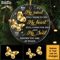 Personalized My Mind Still Talk To You Circle Ornament NB184 36O53 thumb 1