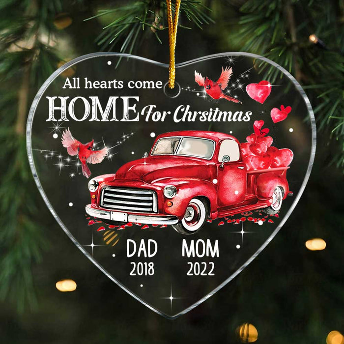 Personalized  All Hearts Come Home for Christmas Heart Ornament NB174 36O47 1