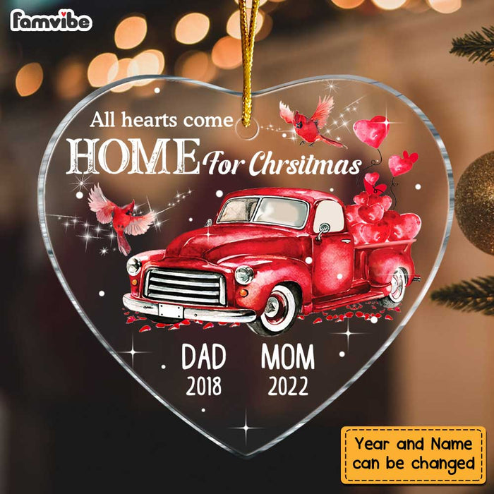 Personalized  All Hearts Come Home for Christmas Heart Ornament NB174 36O47 1