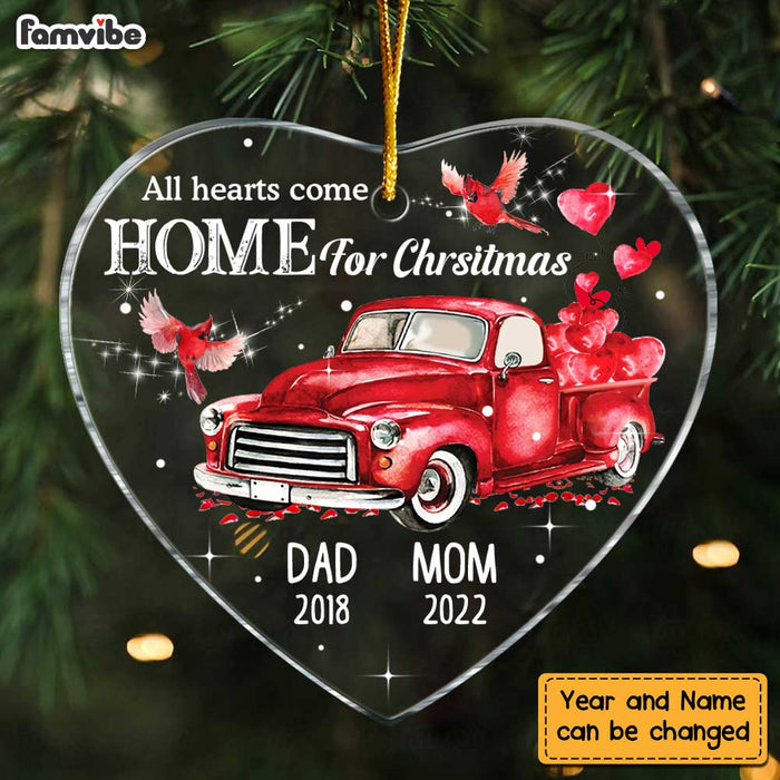 Personalized  All Hearts Come Home for Christmas Heart Ornament NB174 36O47 1