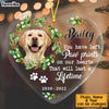 Personalized Dog Memo You Have Left Paw Prints On Our Hearts Heart Ornament NB191 32O53 1