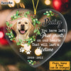 Personalized Dog Memo You Have Left Paw Prints On Our Hearts Heart Ornament NB191 32O53 1