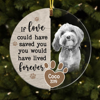 Personalized Dog Memo Photo Circle Ornament NB211 85O58 thumb 1