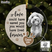Personalized Dog Memo Photo Circle Ornament NB211 85O58 thumb 1