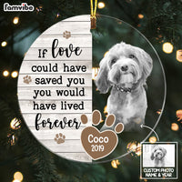 Personalized Dog Memo Photo Circle Ornament NB211 85O58 thumb 1