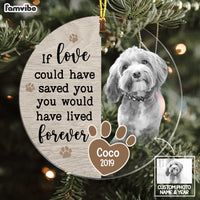Personalized Dog Memo Photo Circle Ornament NB211 85O58 thumb 1