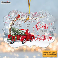 Personalized Memorial Cardinals All All Hearts Come Home For Christmas Truck Benelux Ornament NB181 58O28 thumb 1