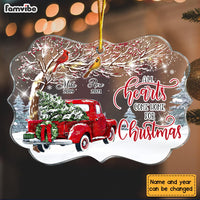 Personalized Memorial Cardinals All All Hearts Come Home For Christmas Truck Benelux Ornament NB181 58O28 thumb 1