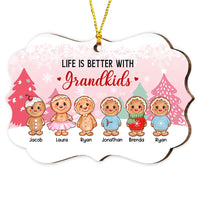 Personalized Grandma Life Better With Grandkids Benelux Ornament NB163 30O28 thumb 1