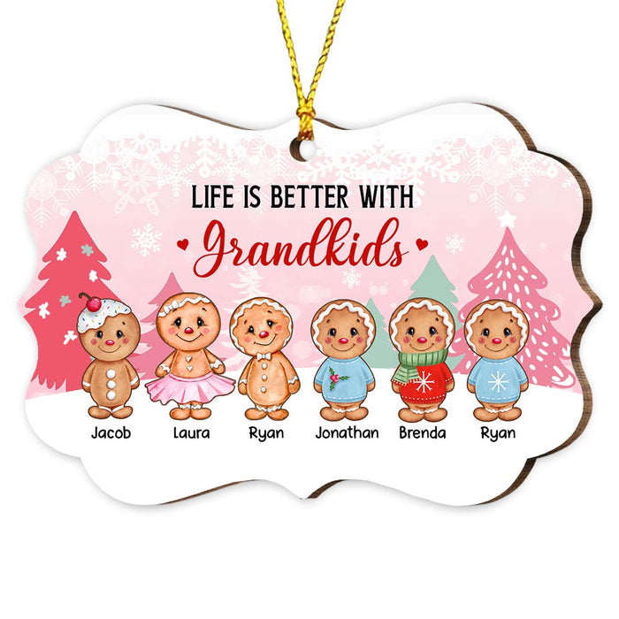 Personalized Grandma Life Better With Grandkids Benelux Ornament NB163 30O28 1