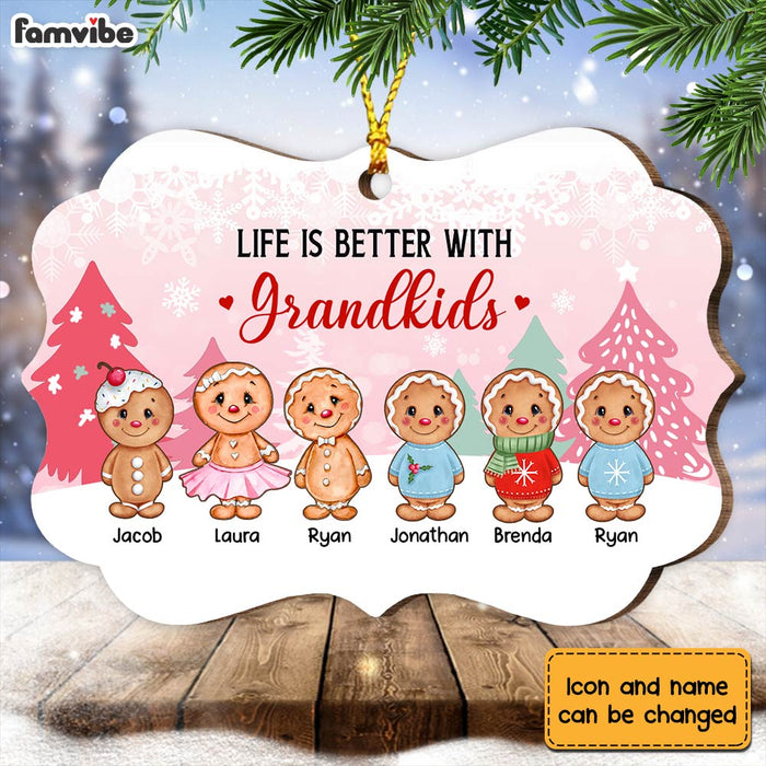 Personalized Grandma Life Better With Grandkids Benelux Ornament NB163 30O28 1