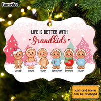 Personalized Grandma Life Better With Grandkids Benelux Ornament NB163 30O28 thumb 1