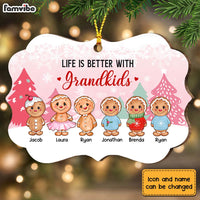 Personalized Grandma Life Better With Grandkids Benelux Ornament NB163 30O28 thumb 1