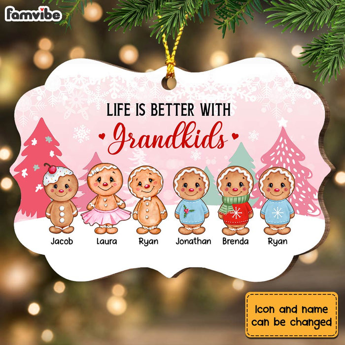 Personalized Grandma Life Better With Grandkids Benelux Ornament NB163 30O28 1