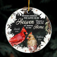 Personalized Memo Cardinal Someone We Love Is In Heaven Circle Ornament NB172 23O28 thumb 1