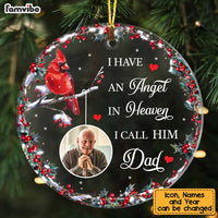 Personalized I Have An Angel In Heaven Circle Ornament NB235 36O75 thumb 1