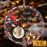 Personalized I Have An Angel In Heaven Circle Ornament NB235 36O75 thumb 1
