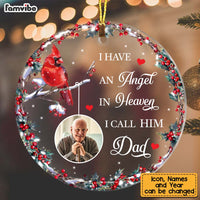 Personalized I Have An Angel In Heaven Circle Ornament NB235 36O75 thumb 1