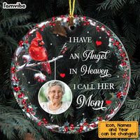 Personalized I Have An Angel In Heaven Circle Ornament NB235 36O75 thumb 1