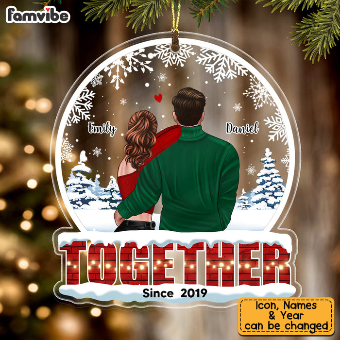 Personalized Couple Christmas Ornament NB182 85O53 1