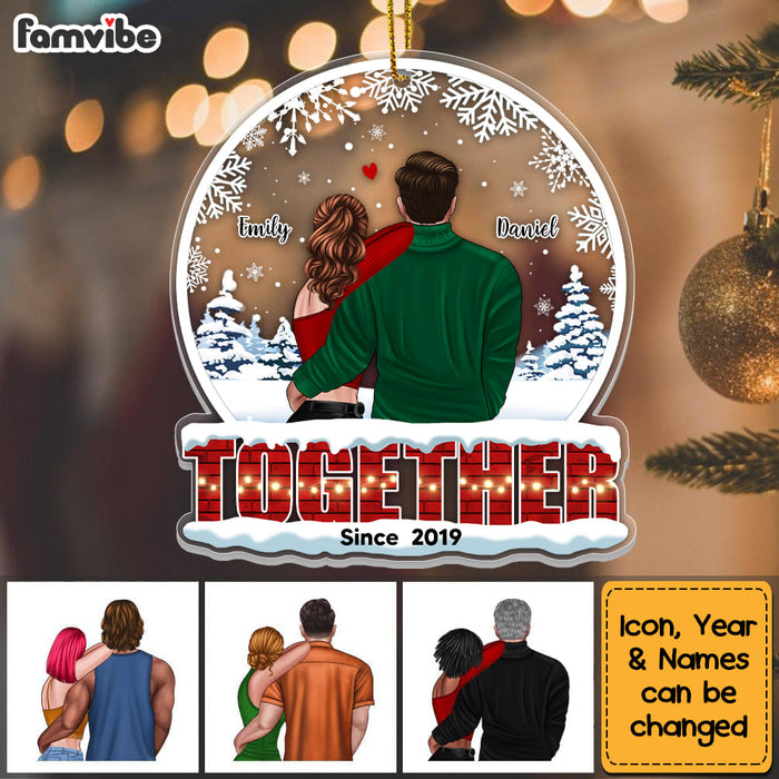 Personalized Couple Christmas Ornament NB182 85O53 1