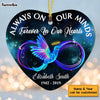Personalized Memo Always On Our Minds  Forever In Our Hearts Heart Ornament NB182 32O58 1