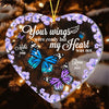 Personalized You Wings Were Ready Butterfly Memo Ornament Heart Ornament NB181 23O53 1