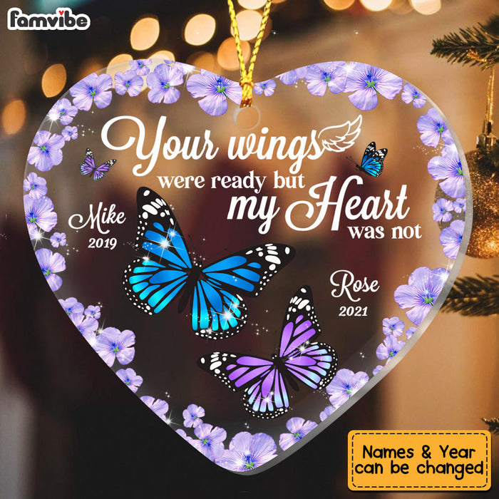 Personalized You Wings Were Ready Butterfly Memo Ornament Heart Ornament NB181 23O53 1