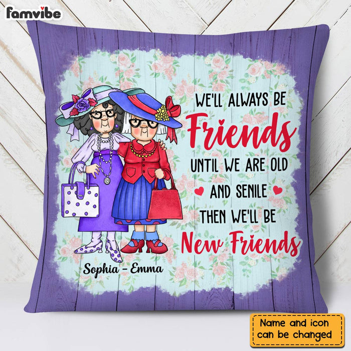 Personalized We'll Always Be Friends Benelux Ornament Pillow NB251 32O28 1
