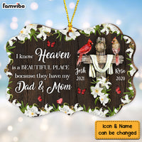 Personalized Memo Cardinal Heaven Is A Beautiful Place Benelux Ornament NB213 30O73 thumb 1