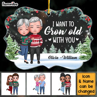 Personalized Couple Grow Old With You Christmas Benelux Ornament NB193 23O28 thumb 1