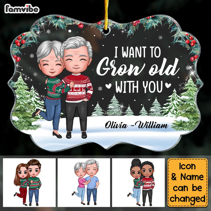 Personalized Couple Grow Old With You Christmas Benelux Ornament NB193 23O28 1